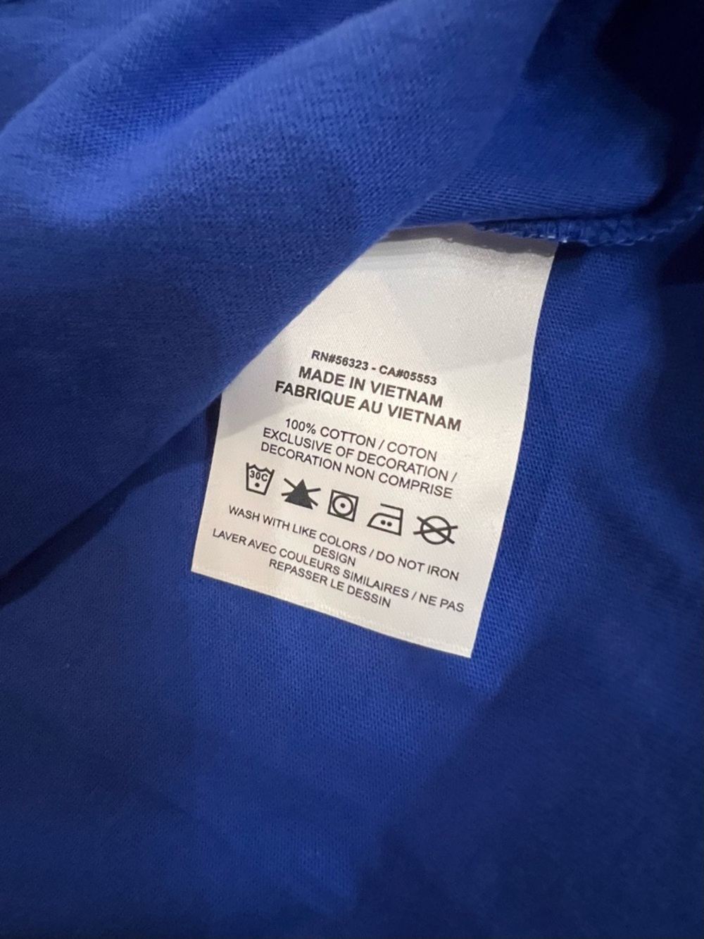 Nike Blue Short Sleeve Crewneck Tee with White Swoosh - Picture 5 of 9